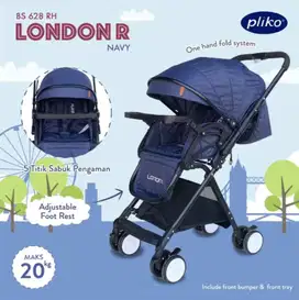 Stroller Pliko London R Dua Arah