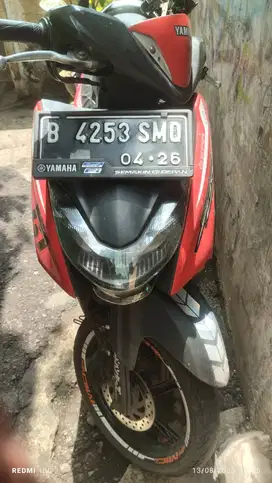 Mio gear 125 2021 merah orisinil