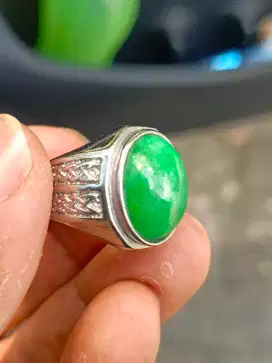 Cincin batu giok burma asli type A