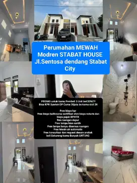 Perumahan STABAT HOUSE mewah modren tinggi kuatkokoh cantik strategis