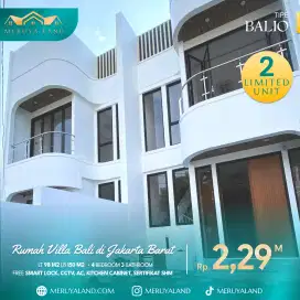 MERUYA LAND TIPE BALIO 
RUMAH CANTIK BERKONSEP VILLA BALI DI JAKBAR!!