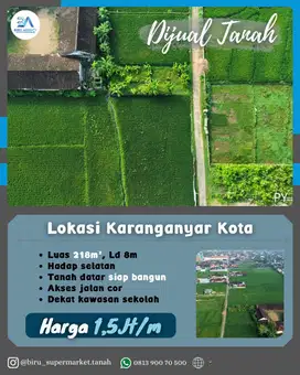 Tanah Pekarangan Karanganyar Kota