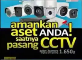 Paket Camera cctv online murah lengkap plus pasang