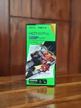 Hot 60 pro 8/256 baru, segel dus. Gransi 1th