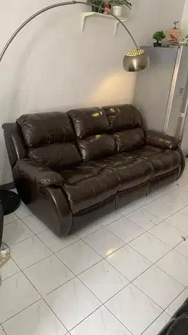 SOFA RECLINER INFORMA CHEERS MADISON LEATHER GENUINE ( KULIT ASLI )