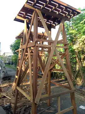 Tempat tandon menara ulin 1 s/d 4/5 mtr
