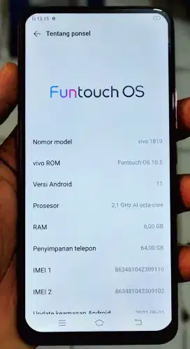 Vivo 1819 hp nya normal