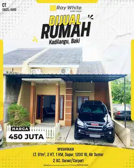 Miliki Sekarang! Rumah Siap Huni di Griya Bintang Residence, Kadilangu