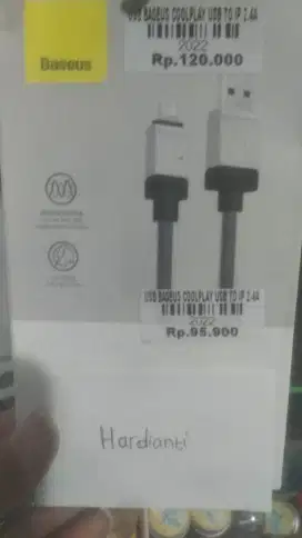 USB BASEUS COOLPLAY USB TO IP 2.4A | ATLANTIS DAHSYAT