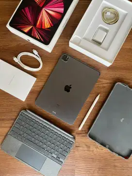 Ipad Pro M1 11 256gb [WIFI only / Ex-garansi Intern] banyak bonusnya
