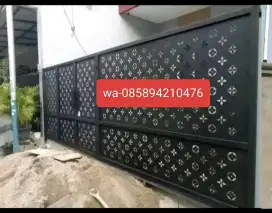Pagar dorong plat Laser cating