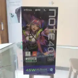 Infinix note 40 pro 5G 8/256 layar lengkung + wireless charger