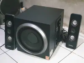 Speaker aktif 2.1 besar, sub 6.5 inch, bass kuat menggelegar