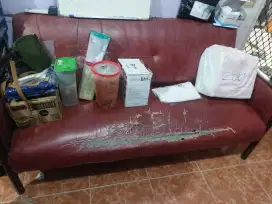 Sofa dan kursi kayu jati bekas