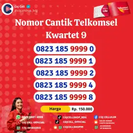 NOMOR CANTIK TELKOMSEL SERI KWARTET 9