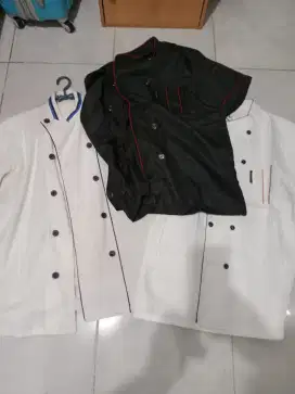 Jual seragam/baju koki size xl-xxl