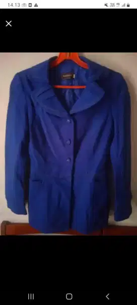 Setelan Blazer Rok Span. Biru size S ( mulus ky baru)