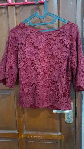 Atasan Kebaya Brukat (Crop)