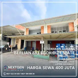 Disewakan Gudang Berlian 88 Jalan Diklat Pemda Kelapa Dua