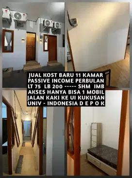 JUAL KOST KOSAN BARU DEKAT UI UNIVERSITAS INDONESIA KUKUSAN BEJI DEPOK