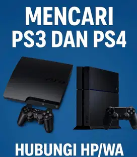 MENCARI PS3 & PS4