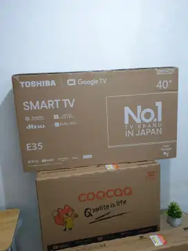 TOSHIBA GoogleTV digital 40 inch. Baru, bisa COD + Setting