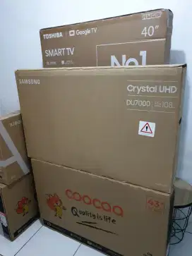 SAMSUNG SmartTV digital 43 inch 4K UHD. Baru, bisa COD + Setting