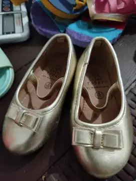 Mothercare flat shoes gold