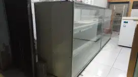 ETALASE FULL BESI ALUMINIUM 3 tingkat murah