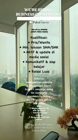 LOKER BUSINESS CONSULTANT