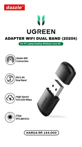 UGREEN WIRELESS ADAPTER (20204)