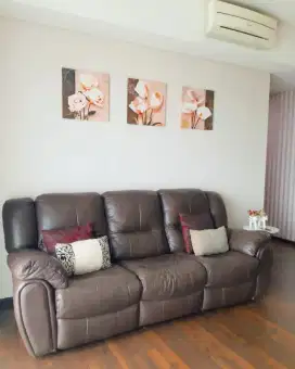 SOFA SOPA RECLYNING KULIT ASLI MERK CELLINI 3 SEAT