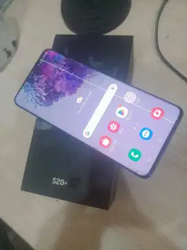 Samsung S20 plus ram 8/128 minus garis SM retak layar sentuh ok lkp
