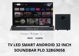 Polytron 32bag9858 android tv led barang baru ready stok