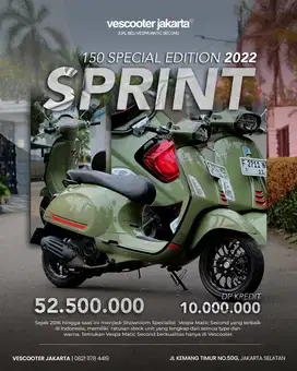 PIAGGIO VESPA SPRINT 150 S EDITION 2022 MURAH BISA KREDIT