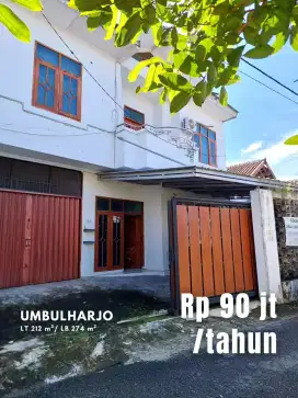 Disewakan Rumah Luas Tengah Kota dekat Jalan Kusumanegara