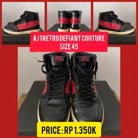 NIKE Air Jordan 1 Retro Defiant Couture Size 45