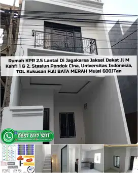 Rumah KPR Jagakarsa Dekat Jalan M Kahfi 1 Stasiun Pocin UI TOL Kukusan