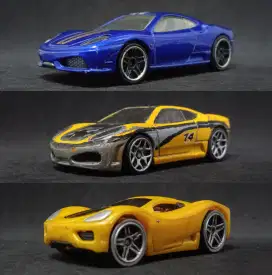 Paket Hot Wheels Ferrari 430 Scuderia F430 Challenge 360 X-Raycers