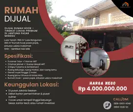 DIJUAL RUMAH HOOK – TINGKAT DI JANTUNG PASAR MINGGU