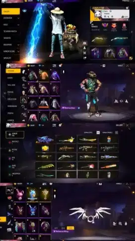 Jual akun ff aman dan terpercaya  100%