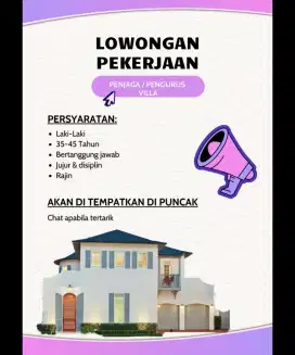 Caretaker  villa