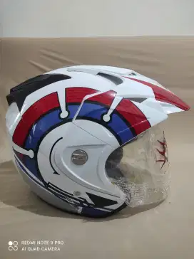 Helm murah double visor size L