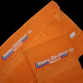 Handuk harley davidson yellow dan orange