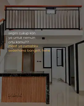 Dijual Rumah Mezzanine Tanah Lega Akses Strategis Dekat LRT Cibubur
