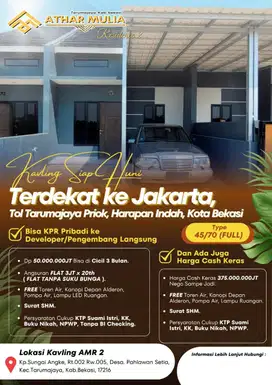 Hunian murah di kavling  bisa KPR PRIBADI