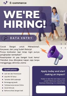 DIBUTUHKAN SEGERA