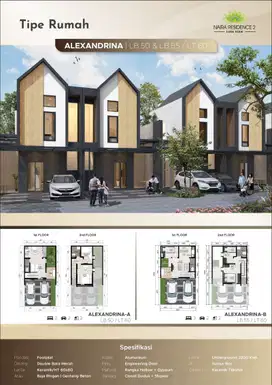 Rumah 2 Carport dekat Pasar Modern Intermoda BSD City Siap KPR J-31257