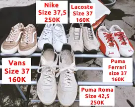 Sepatu Sneaker Branded Original Second Asli