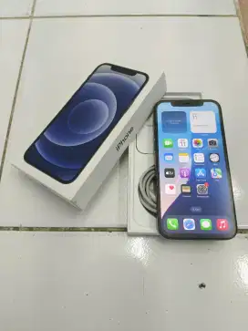 Iphone 12 128 ex IBOX bh 87 black mulus fullset ori